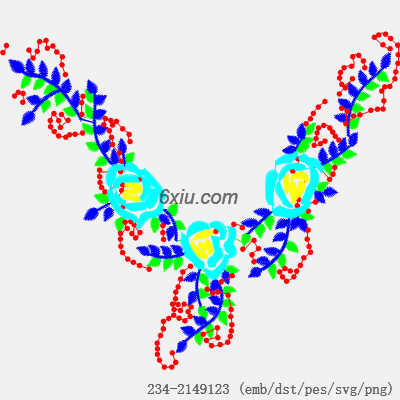 svg矢量绣花图下载