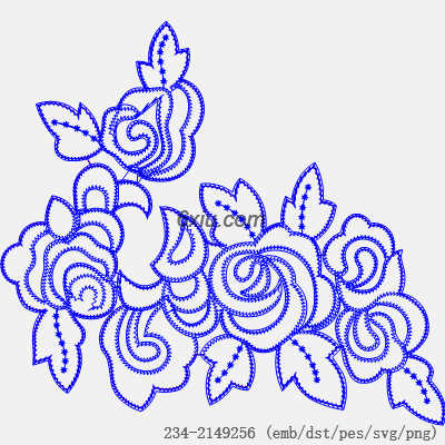 svg矢量绣花图下载