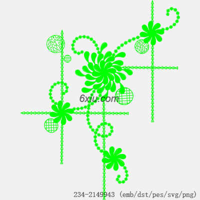 svg矢量绣花图下载