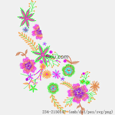 svg矢量绣花图下载