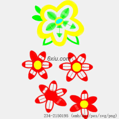 svg矢量绣花图下载