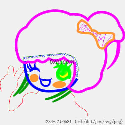 svg矢量绣花图下载