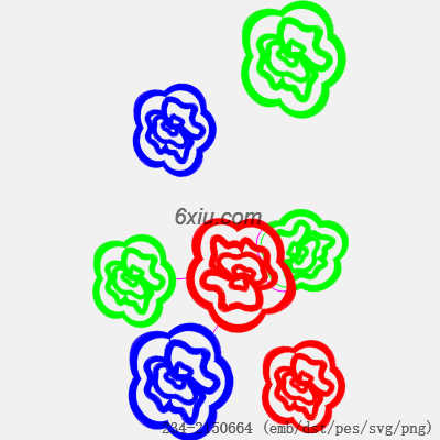 svg矢量绣花图下载