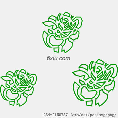 svg矢量绣花图下载