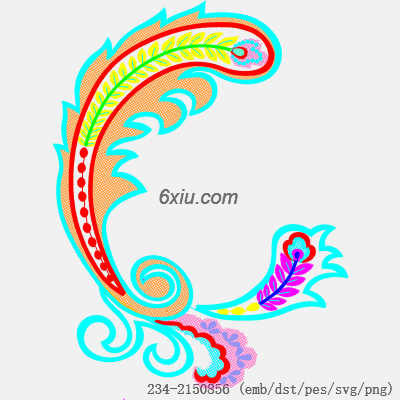 svg矢量绣花图下载