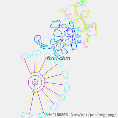 svg矢量绣花图下载
