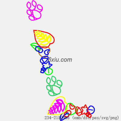 svg矢量绣花图下载