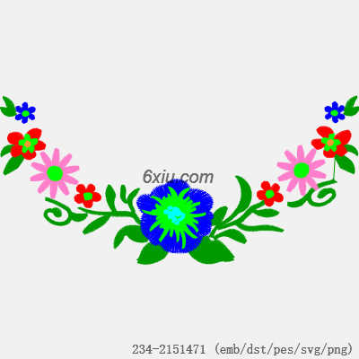 svg矢量绣花图下载