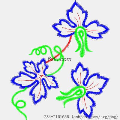svg矢量绣花图下载