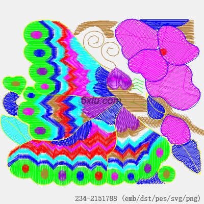 svg矢量绣花图下载