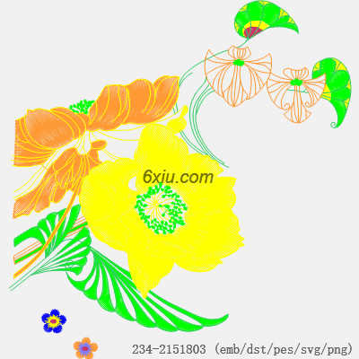svg矢量绣花图下载