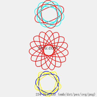 svg矢量绣花图下载