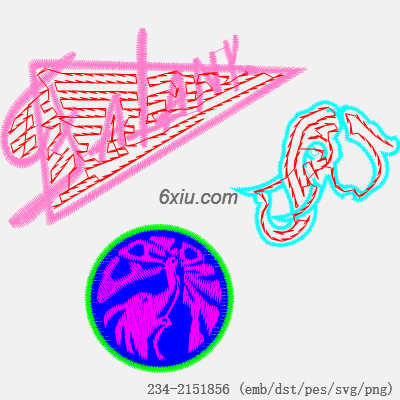 svg矢量绣花图下载
