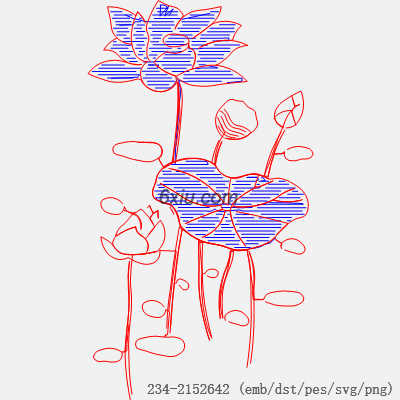 svg矢量绣花图下载