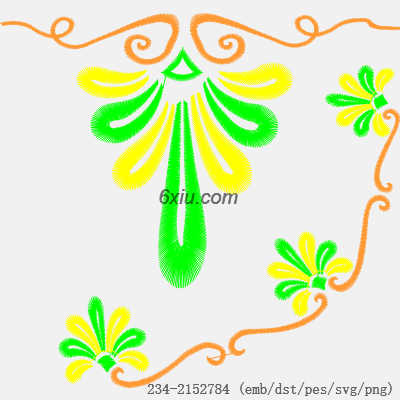 svg矢量绣花图下载