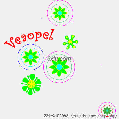 svg矢量绣花图下载