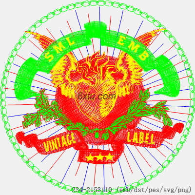 svg矢量绣花图下载