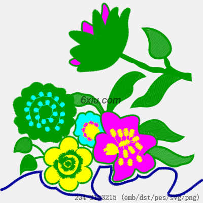 svg矢量绣花图下载
