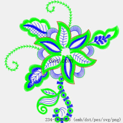 svg矢量绣花图下载
