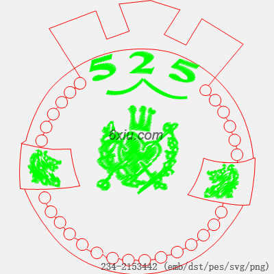 svg矢量绣花图下载