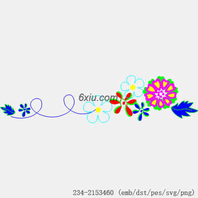 svg矢量绣花图下载