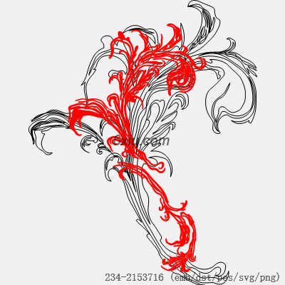 svg矢量绣花图下载