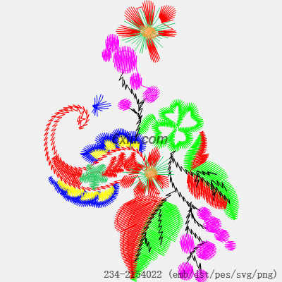 svg矢量绣花图下载