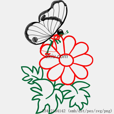 svg矢量绣花图下载