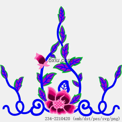 svg矢量绣花图下载