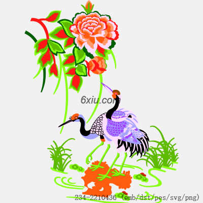 svg矢量绣花图下载