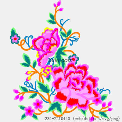 svg矢量绣花图下载