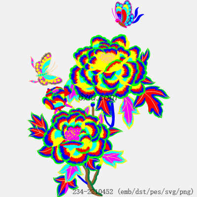 svg矢量绣花图下载