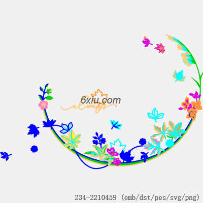 svg矢量绣花图下载
