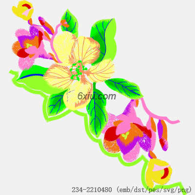 svg矢量绣花图下载