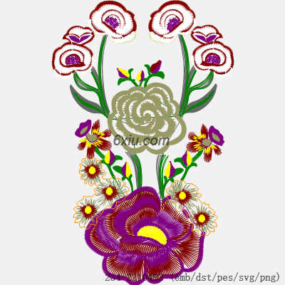 svg矢量绣花图下载