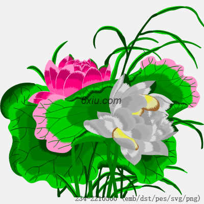 svg矢量绣花图下载