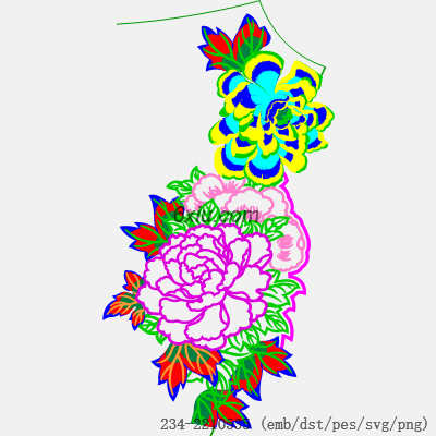 svg矢量绣花图下载