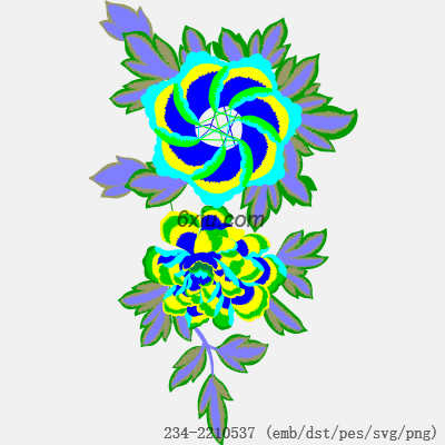 svg矢量绣花图下载