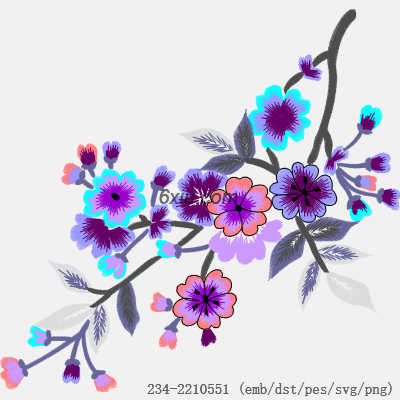 svg矢量绣花图下载