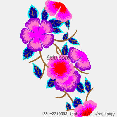 svg矢量绣花图下载