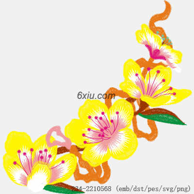 svg矢量绣花图下载