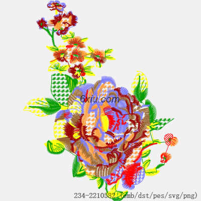 svg矢量绣花图下载