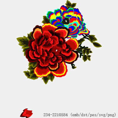 svg矢量绣花图下载