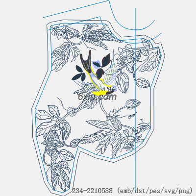 svg矢量绣花图下载