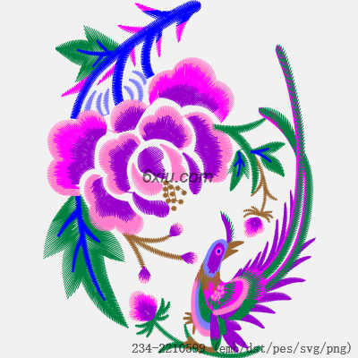 svg矢量绣花图下载