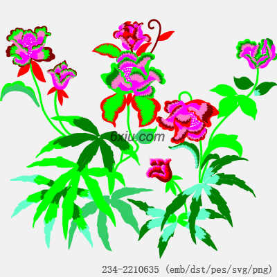 svg矢量绣花图下载
