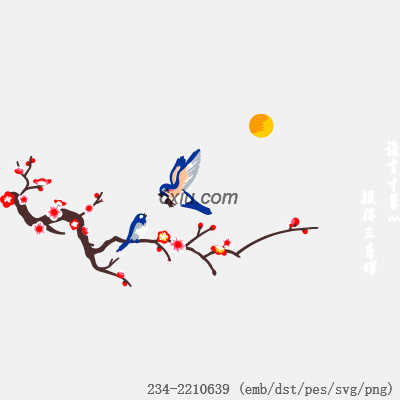 svg矢量绣花图下载