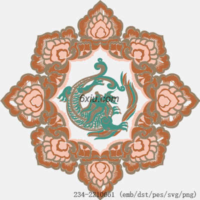 svg矢量绣花图下载