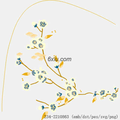 svg矢量绣花图下载