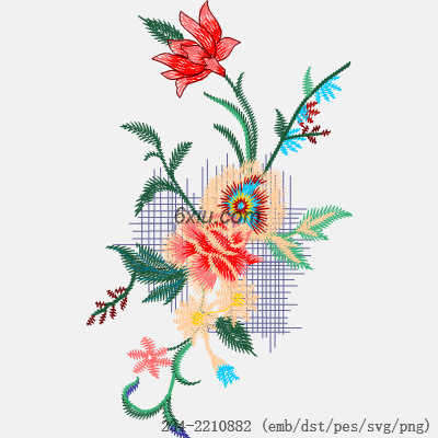svg矢量绣花图下载